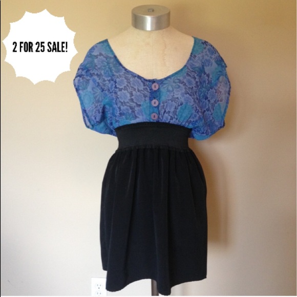 Urban Outfitters Dresses & Skirts - UO Urban Renewal Floral babydoll waist dress S